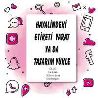 01 - Etiket Tasarla (3 x 4 Cm / 3,5 x 4,5 cm Dikdörtgen)